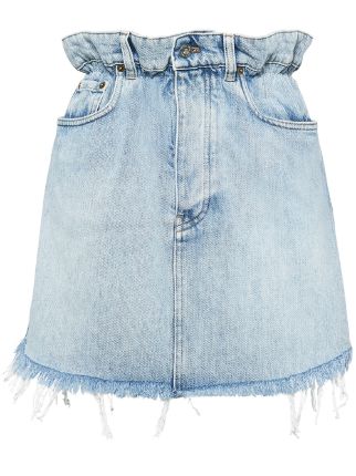 miu miu denim skirt