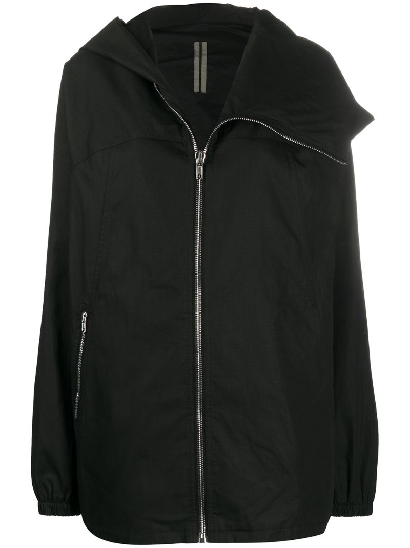 RICK OWENS DRKSHDW OVERSIZED HOODED COAT