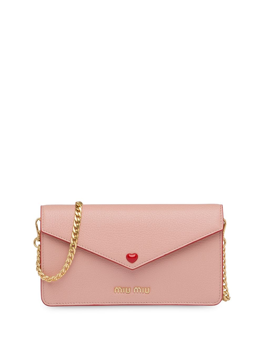 Miu Miu Love Envelope Mini-bag In Pink