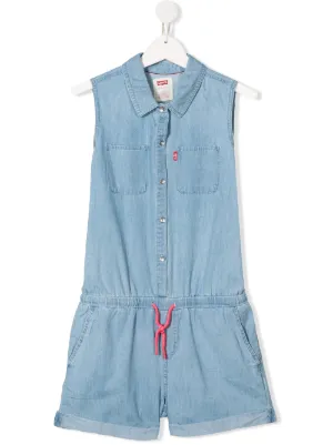 levi's sleeveless denim jumpsuit