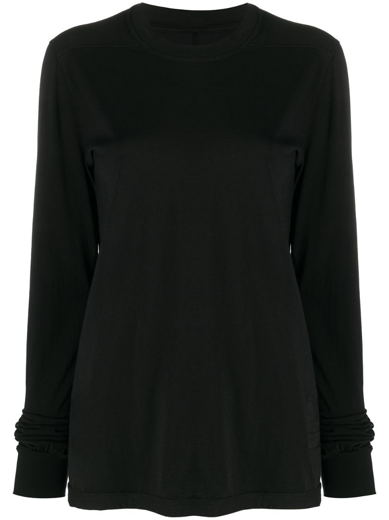 Shop Rick Owens Drkshdw Crew Neck Jersey Sweater In Black