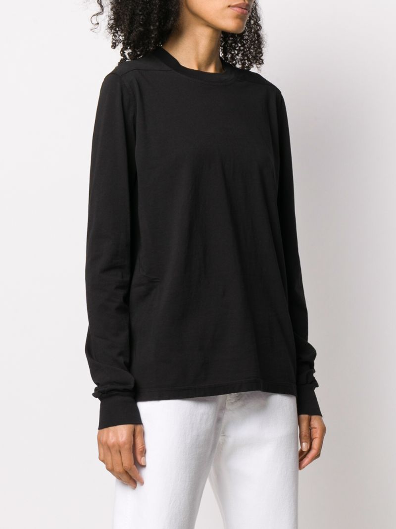 Shop Rick Owens Drkshdw Crew Neck Jersey Sweater In Black