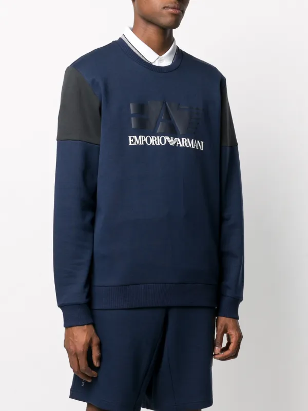 emporio armani block colour sweatshirt