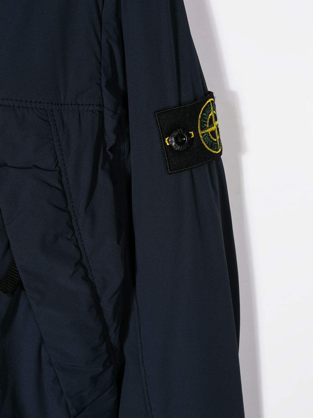 фото Stone island junior куртка на молнии с капюшоном