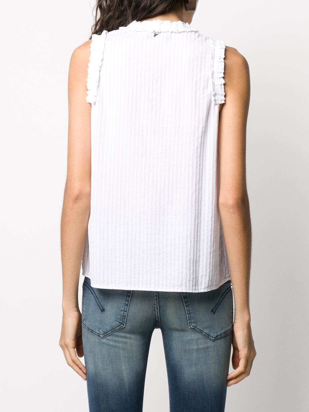 фото Dondup striped sleeveless blouse