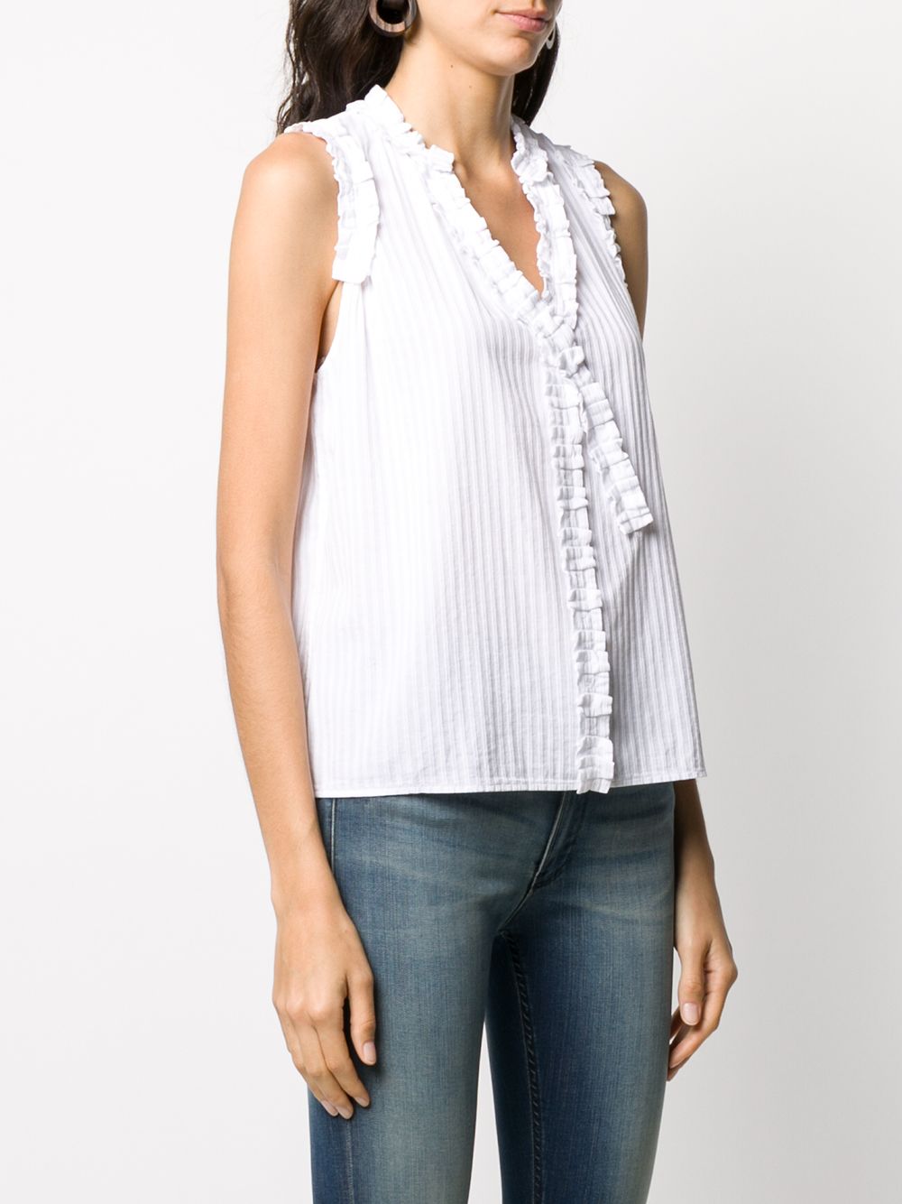 фото Dondup striped sleeveless blouse