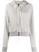 Image 1 of UNRAVEL PROJECT lace front hoodie