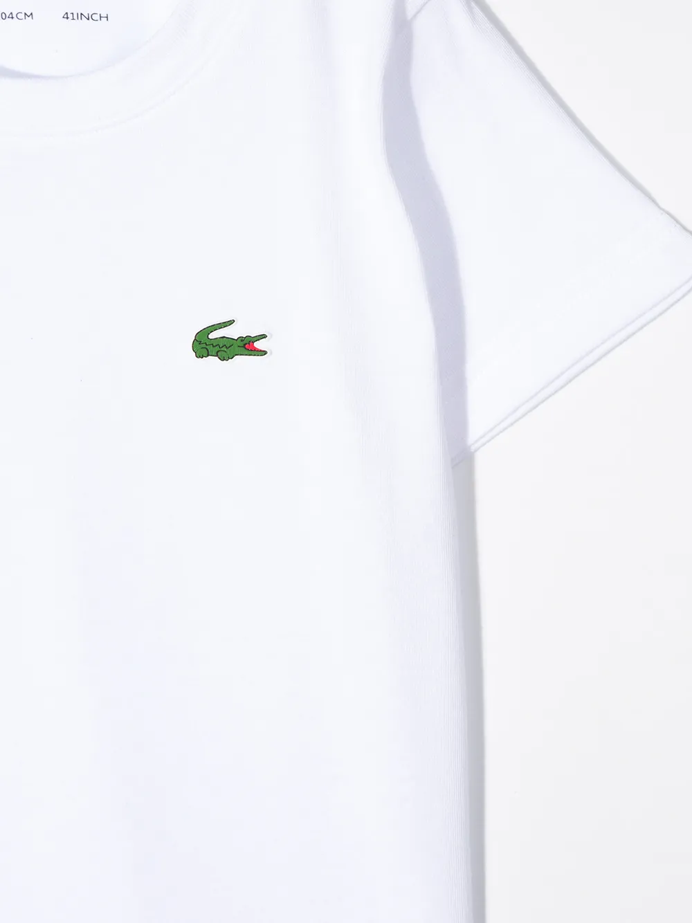 Lacoste Kids T-shirt met logo Wit