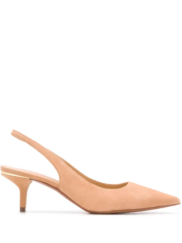 michael kors slingback kitten heels