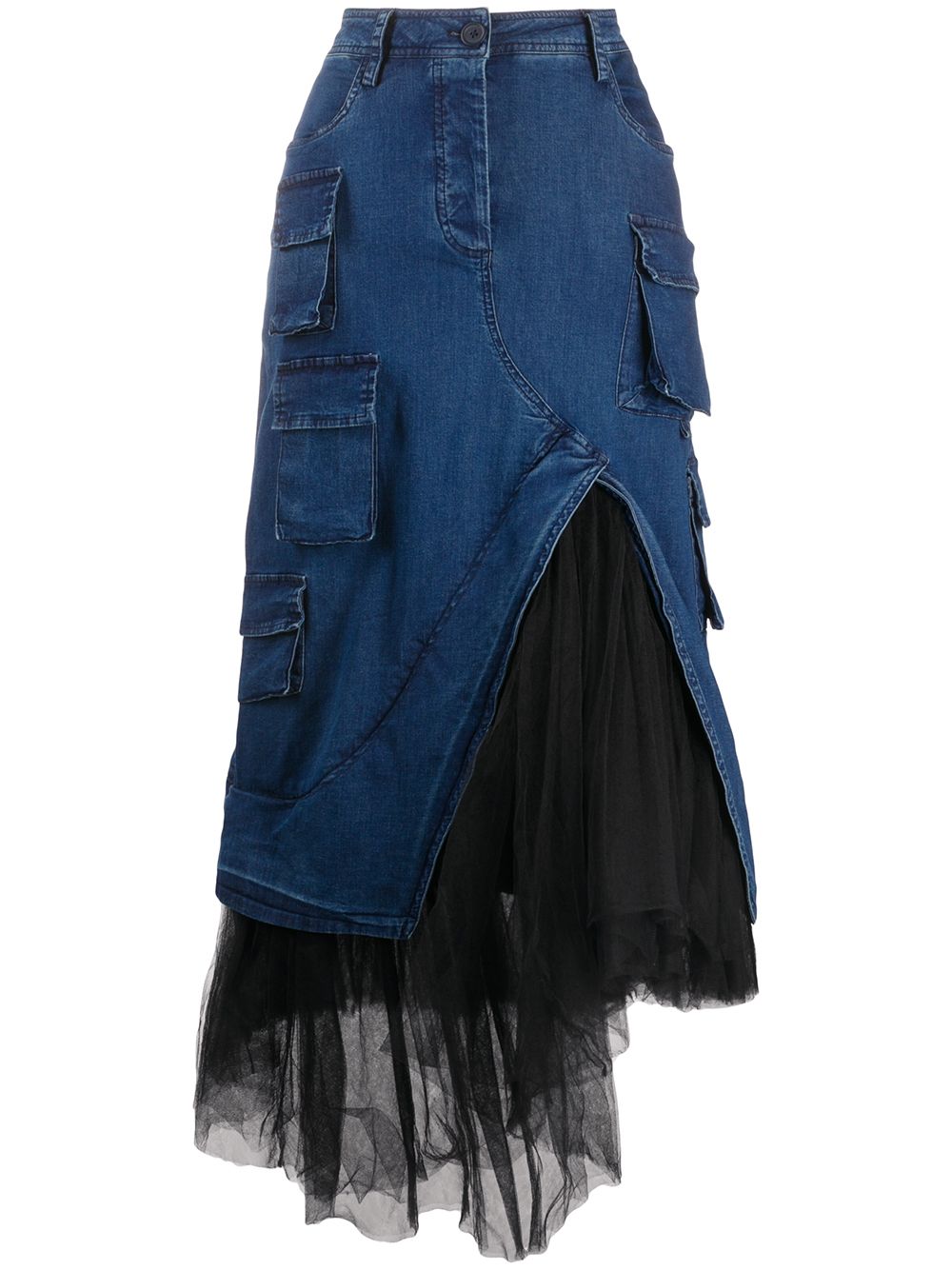 фото Rundholz джинсовая юбка с асимметричным подолом