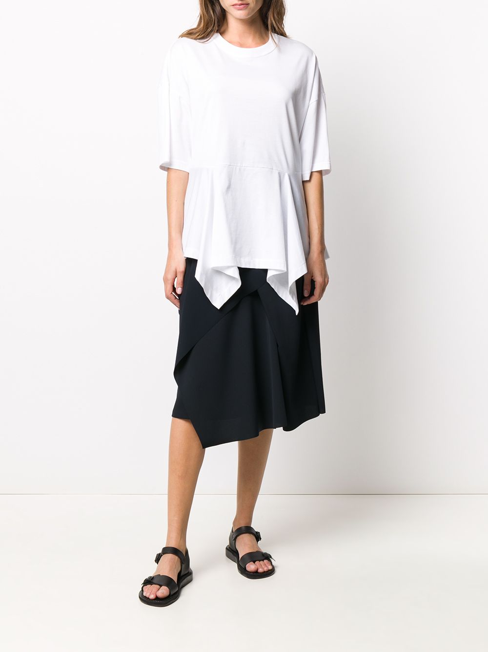 фото Chalayan asymmetric pleated skirt