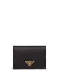 Prada Saffiano logo wallet - Black