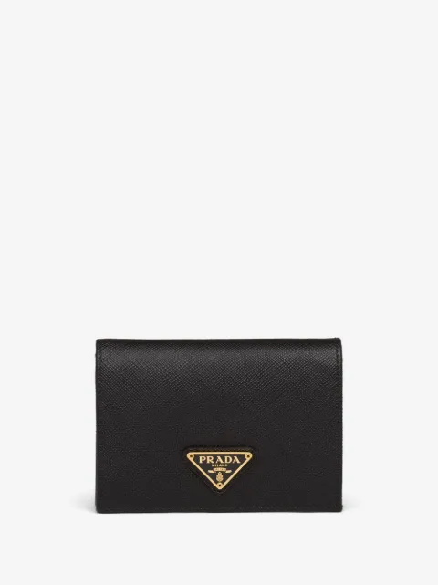 Prada Saffiano logo wallet