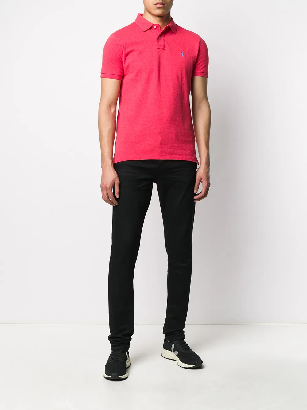 Polo Ralph Lauren Poloshirt met geborduurd logo - Rood