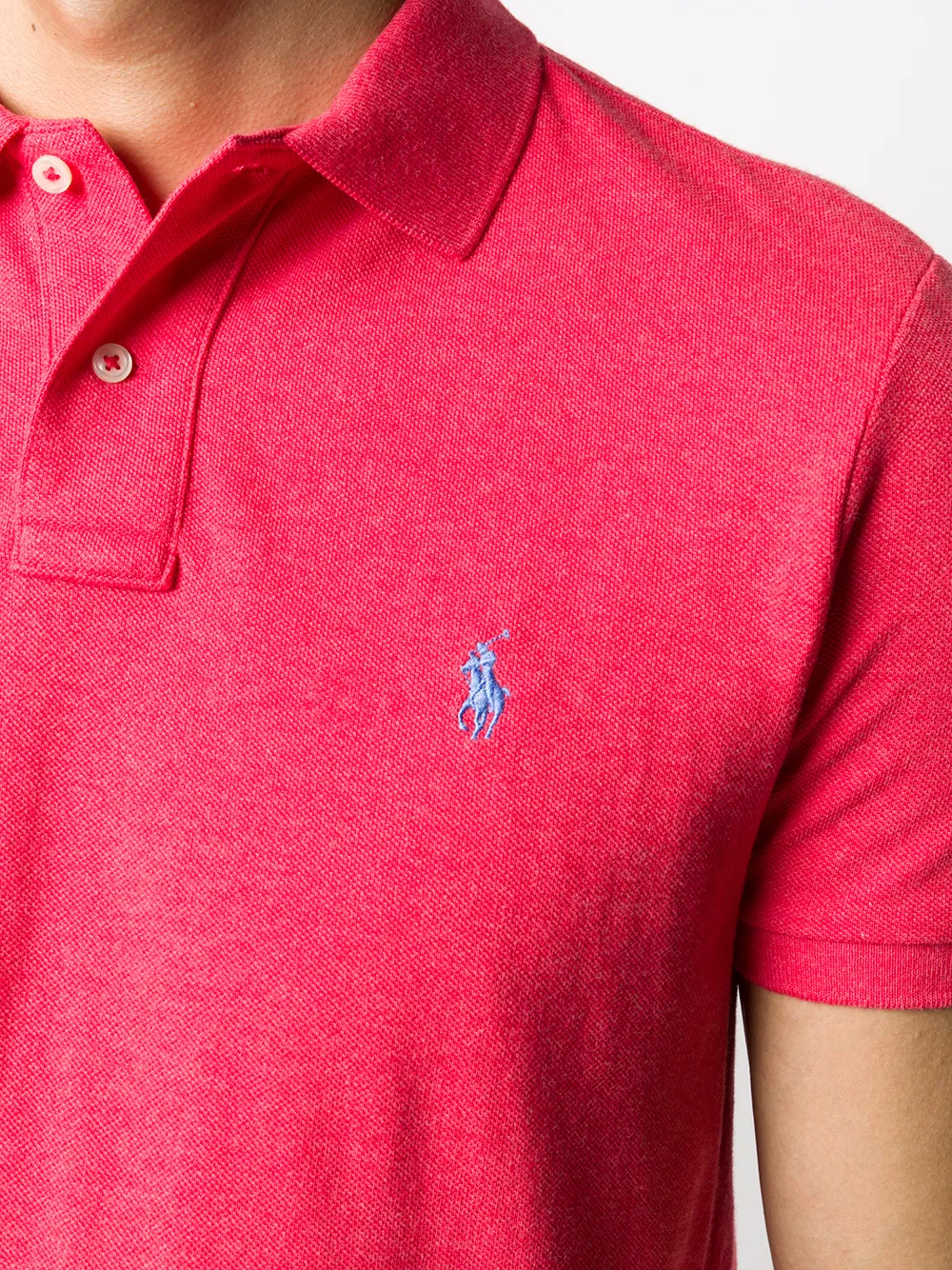 фото Polo ralph lauren рубашка-поло с вышитым логотипом