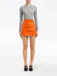 Image 2 of Prada leather fitted mini skirt