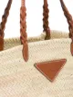 Prada Bolsa tote com patch de logo