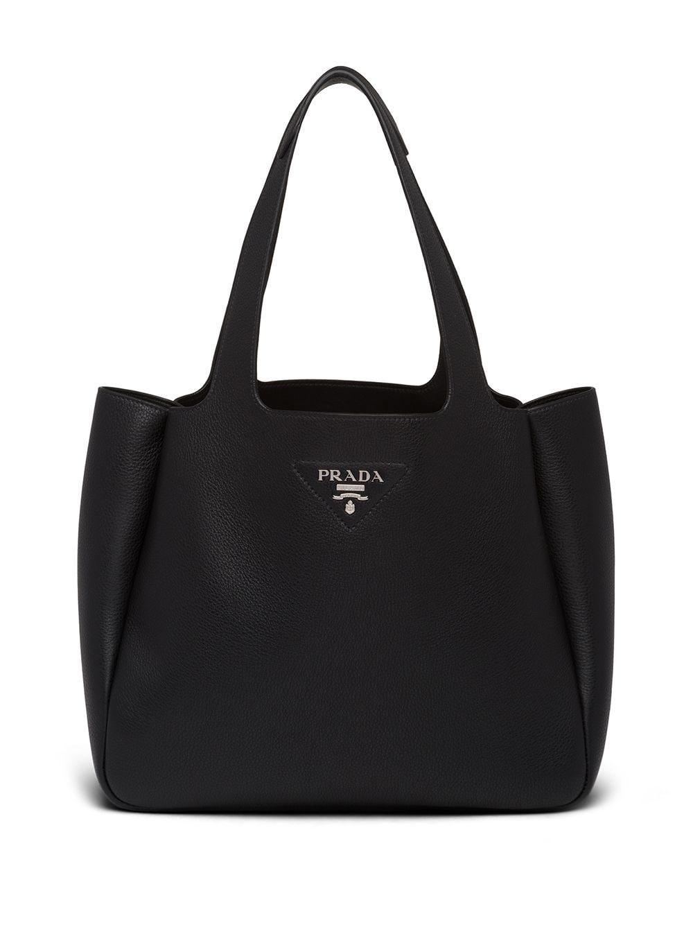 Prada Logo Plaque Tote Bag - Farfetch