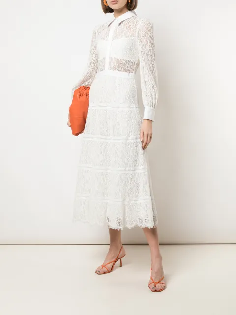 Anaya collared tiered dress Clearance