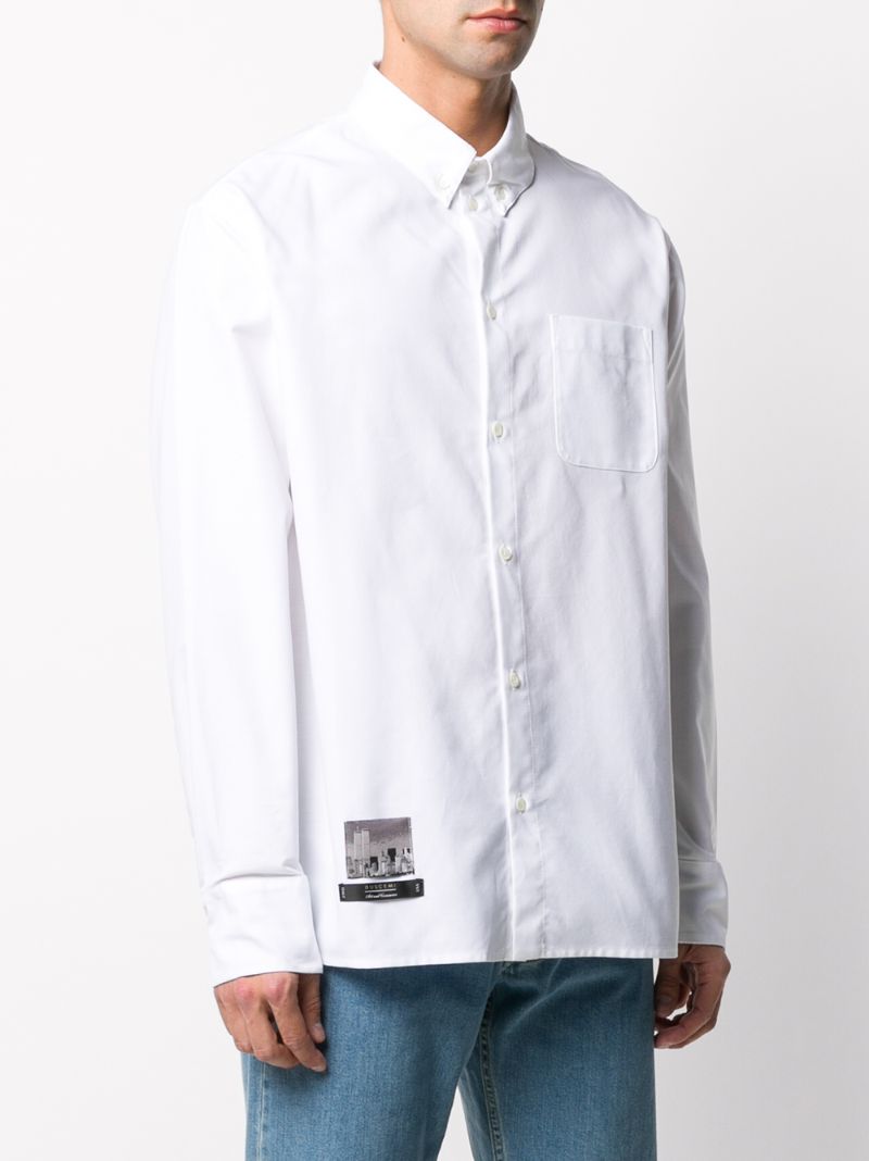 Shop Buscemi Photographic Print Shirt In White