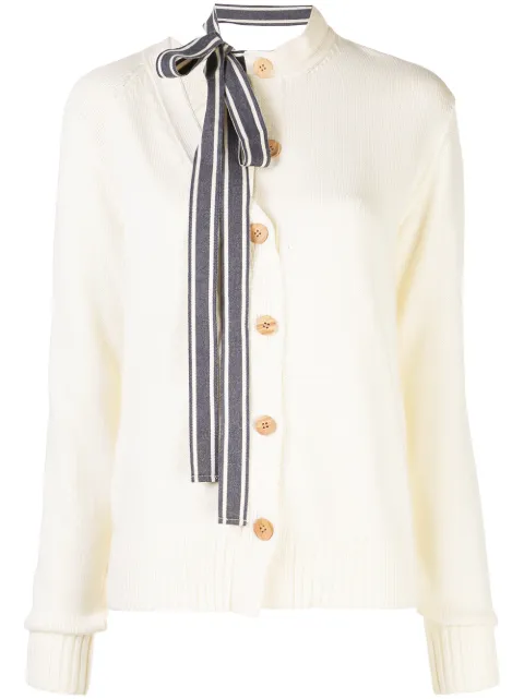 ribbon tie cardigan