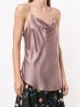 Cinq A Sept draped silk cami