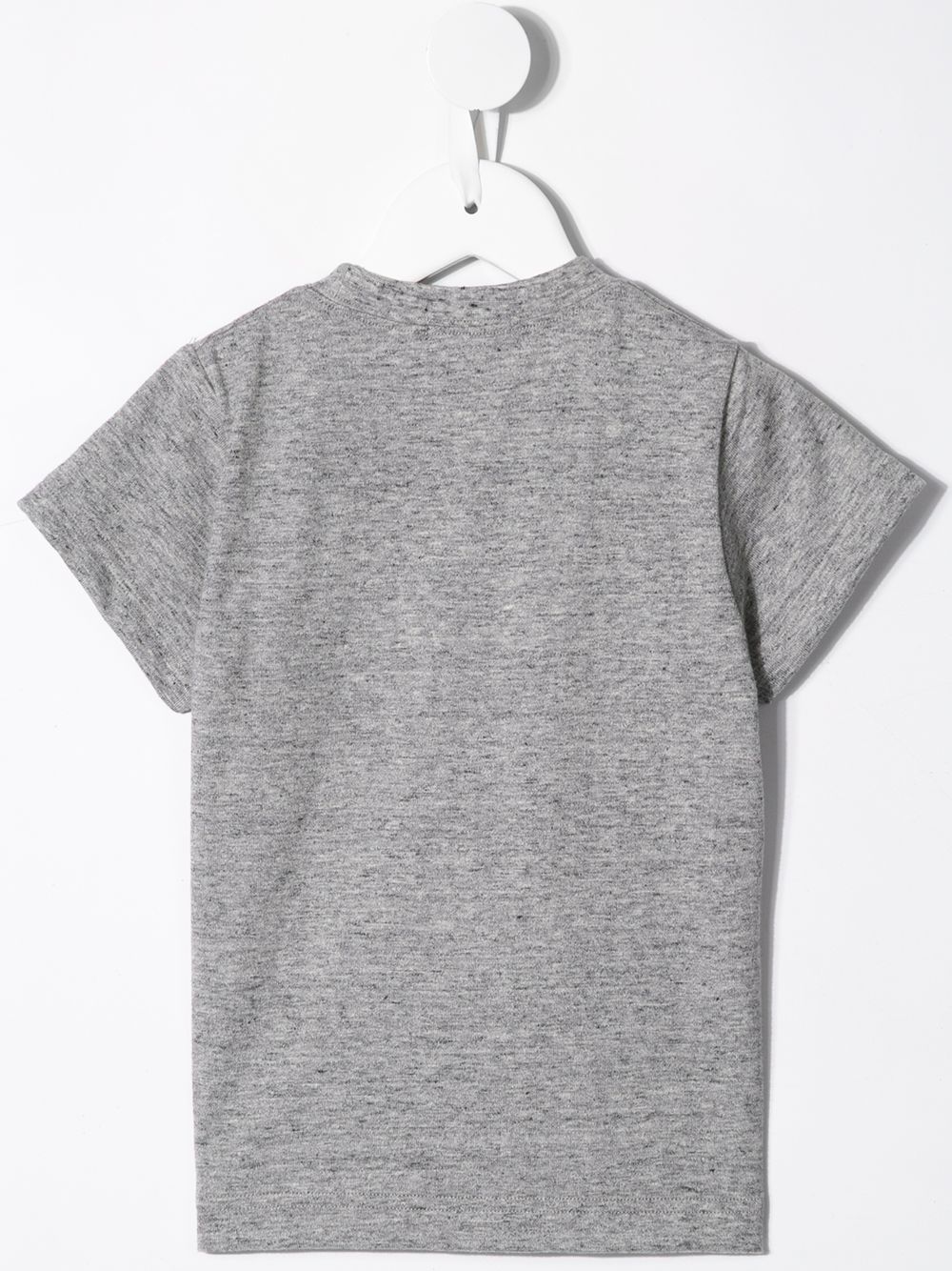 Shop Familiar Contrast-panel Logo T-shirt In Grey