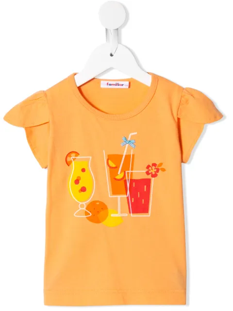 familiar graphic print T-shirt