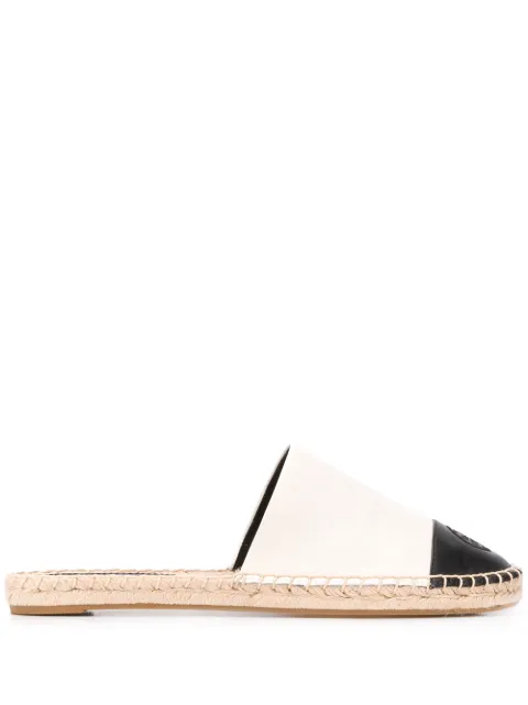 tory burch black and white espadrilles