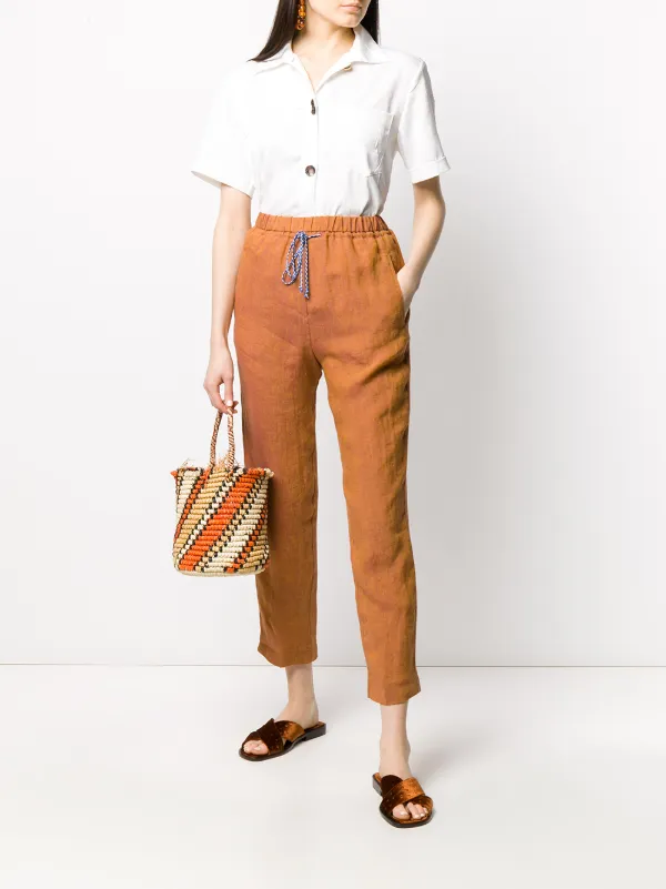 pull on cropped trousers