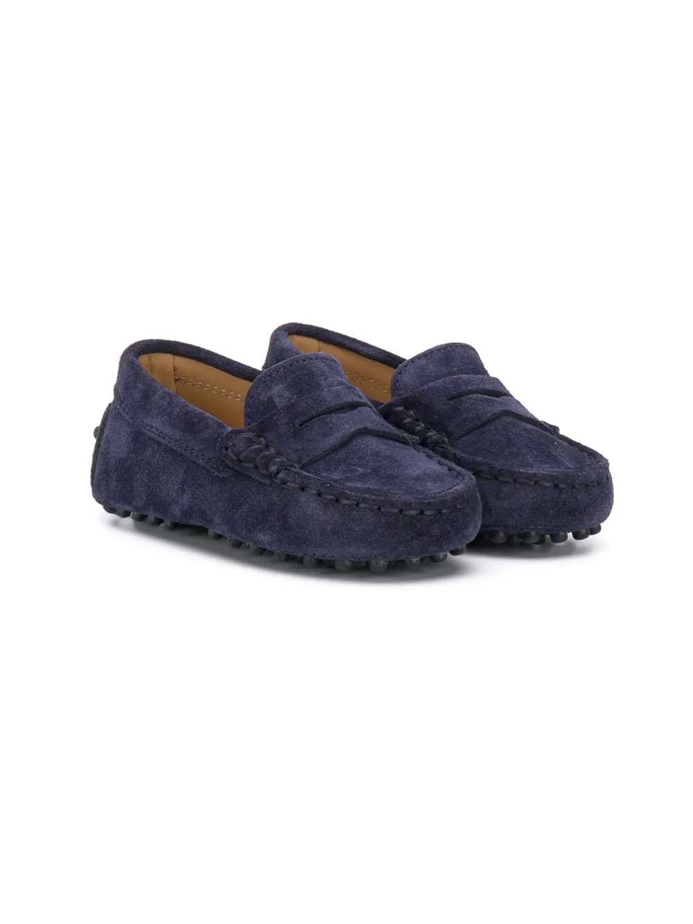 Tod's City Gommino Loafers In Blue