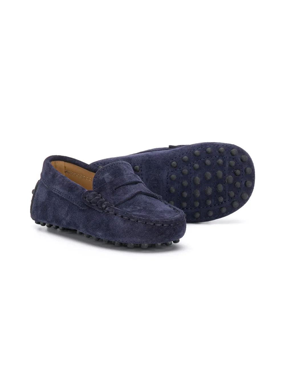 Tod's City Gommino Loafers In Blue