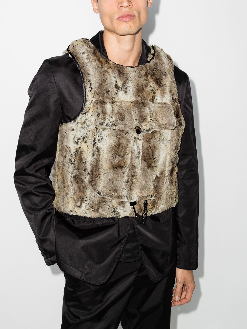 фото Boramy viguier atlas faux-fur vest