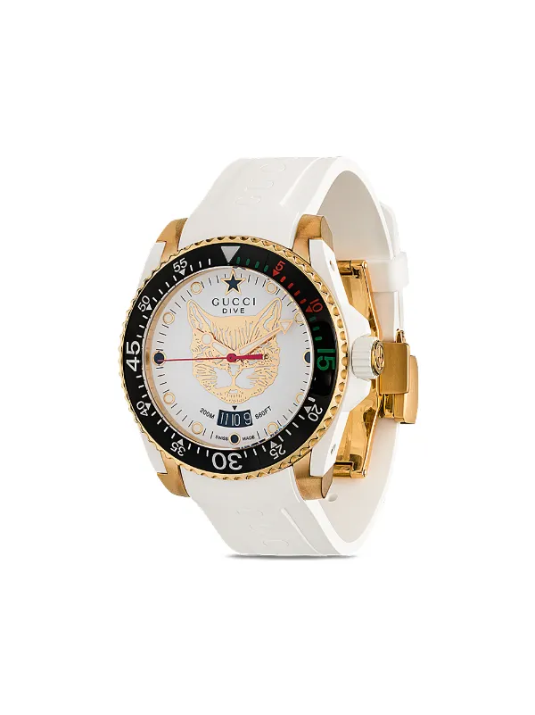 Gucci Dive Mystic Cat 40mm - Farfetch
