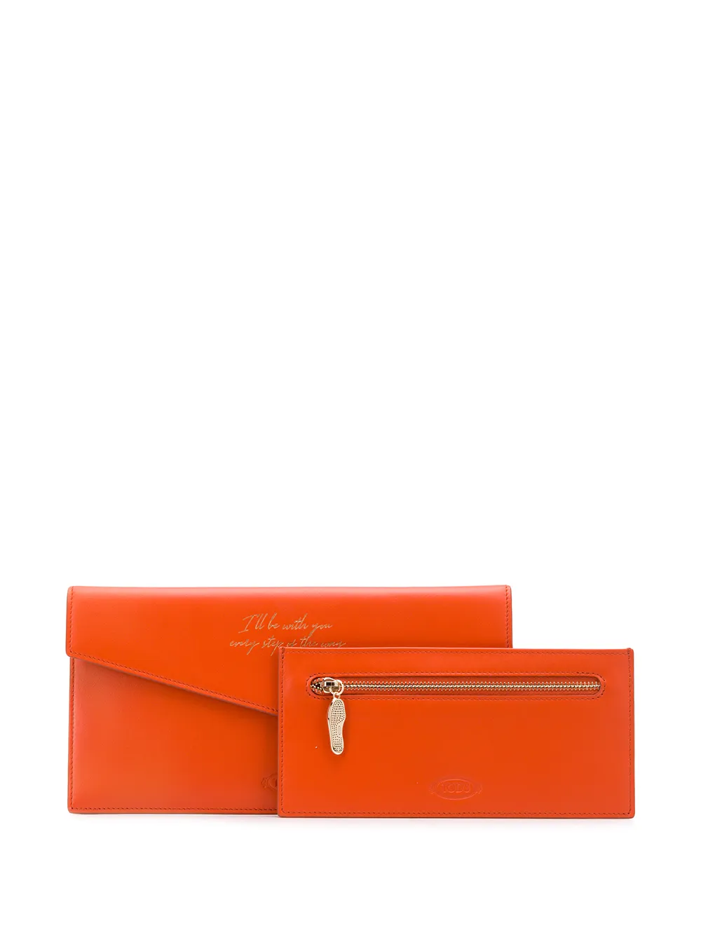 Tod's Portemonnee met studs Oranje