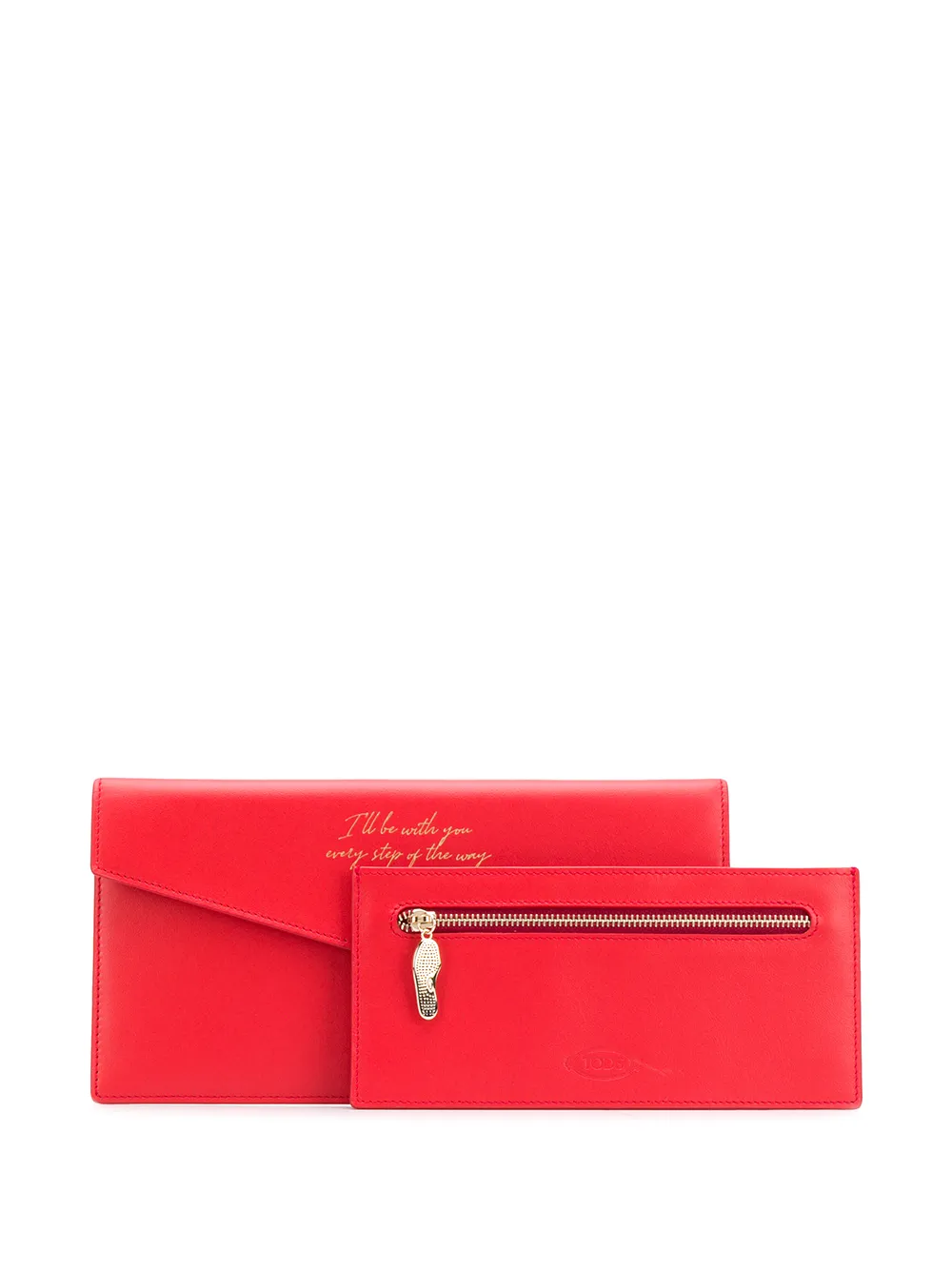 Tod's Portemonnee met studs Rood