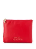 Tod's letter printed pouch - Red