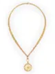 Image 1 of Foundrae 18K yellow gold diamond Course Correction medallion necklace