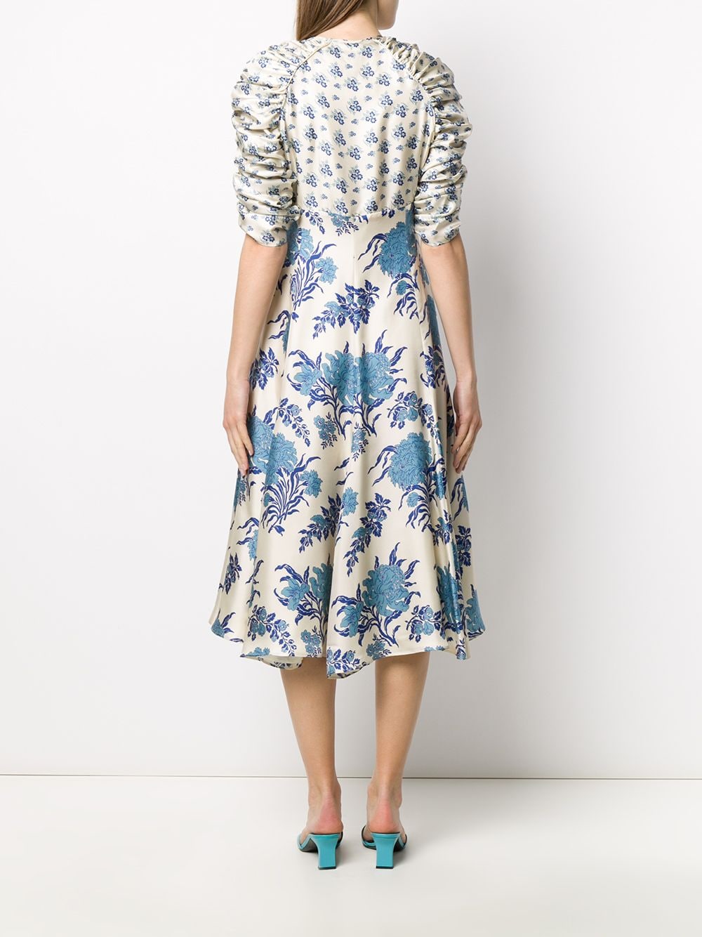 Shop Antonio Marras floral midi dress with Express Delivery - FARFETCH