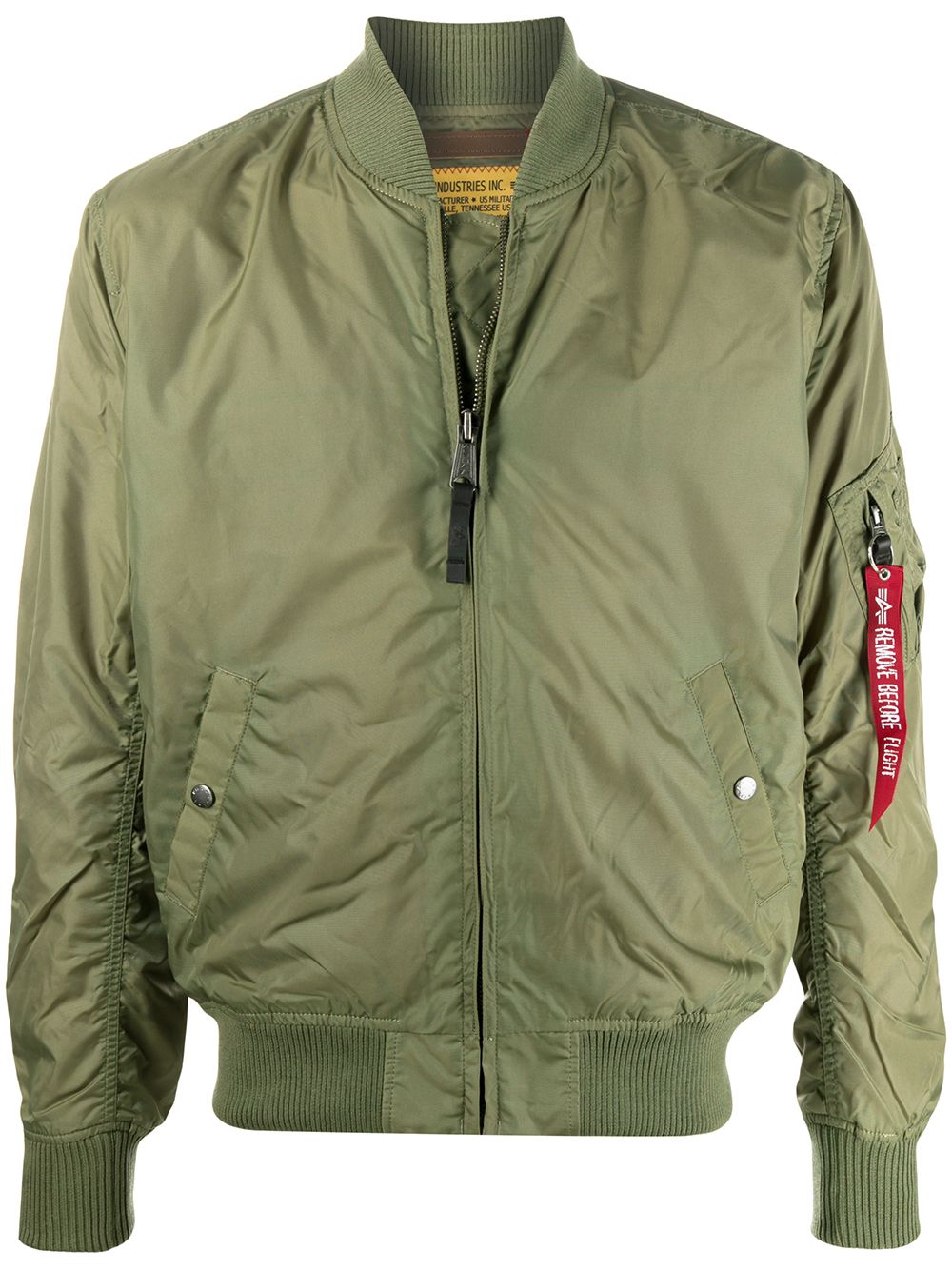 фото Alpha industries front zipped bomber jacket