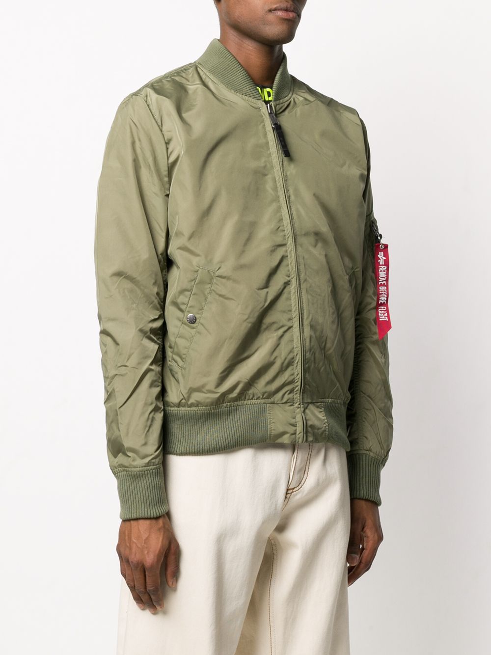 фото Alpha industries front zipped bomber jacket