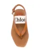 Chloé logo print leather sandals