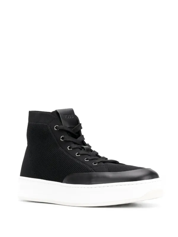 Tod\'s Leather/Mesh High Top Driving Boots TOD main image 3
