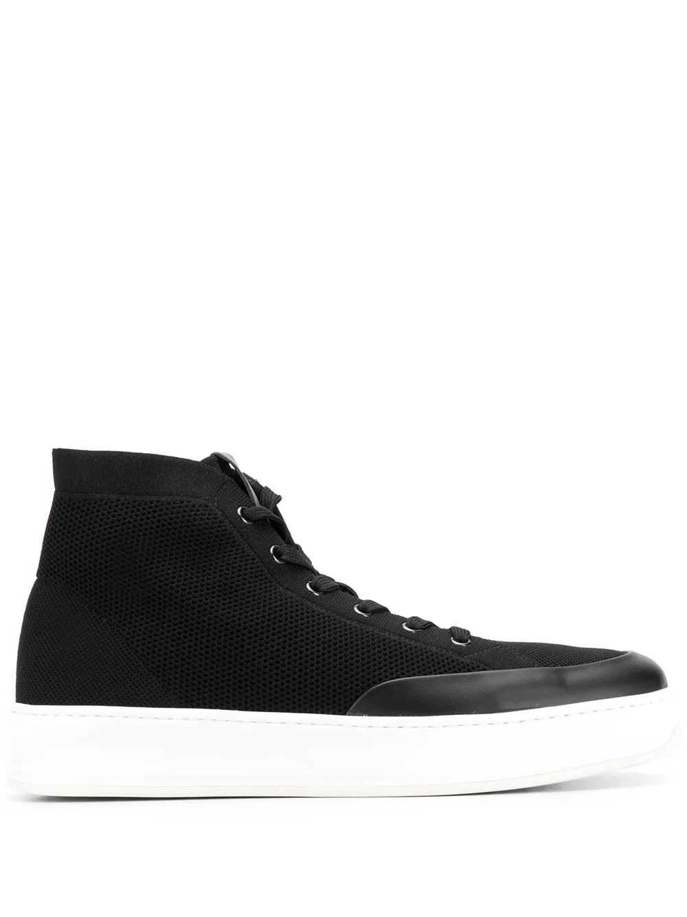 Tod's mesh high-top sneakers Black