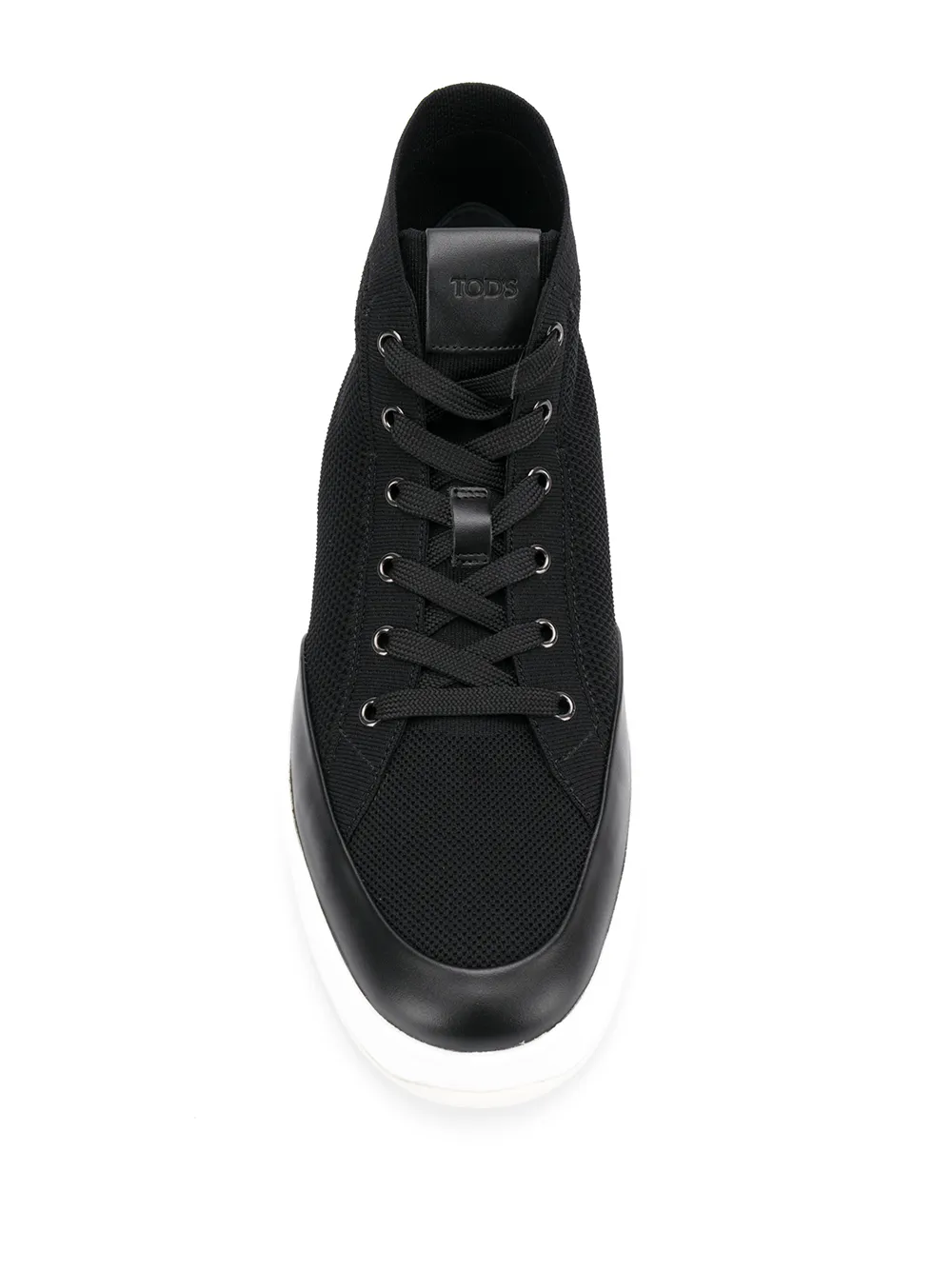 Tod's mesh high-top sneakers Black