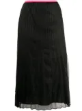 Helmut Lang pleated pull-on skirt - Black