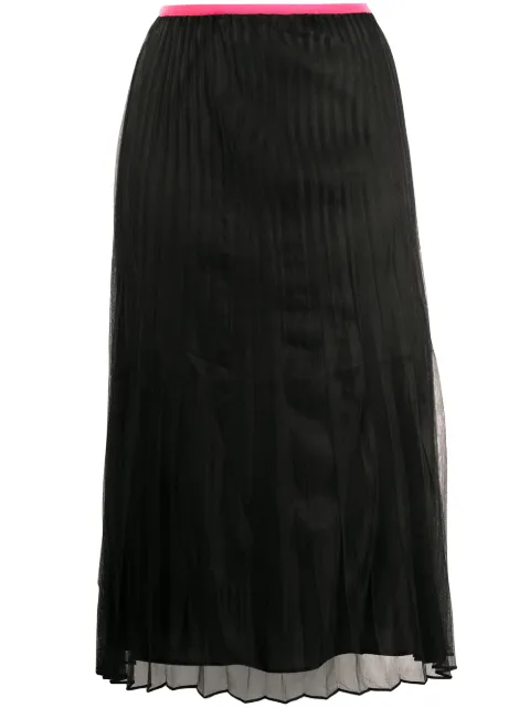 Helmut Lang pleated pull-on skirt