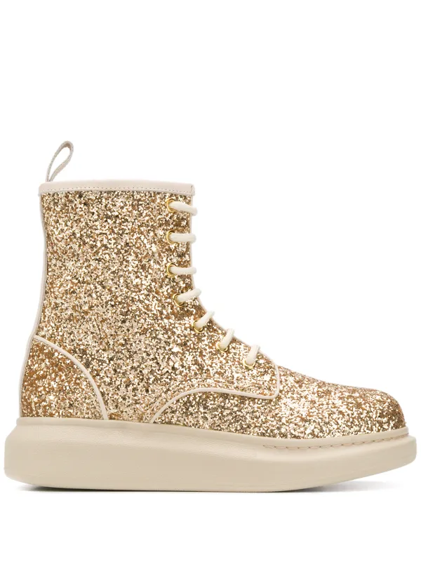 gold boots