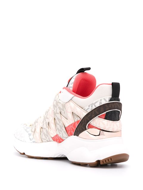 michael kors hero leather and mesh trainer