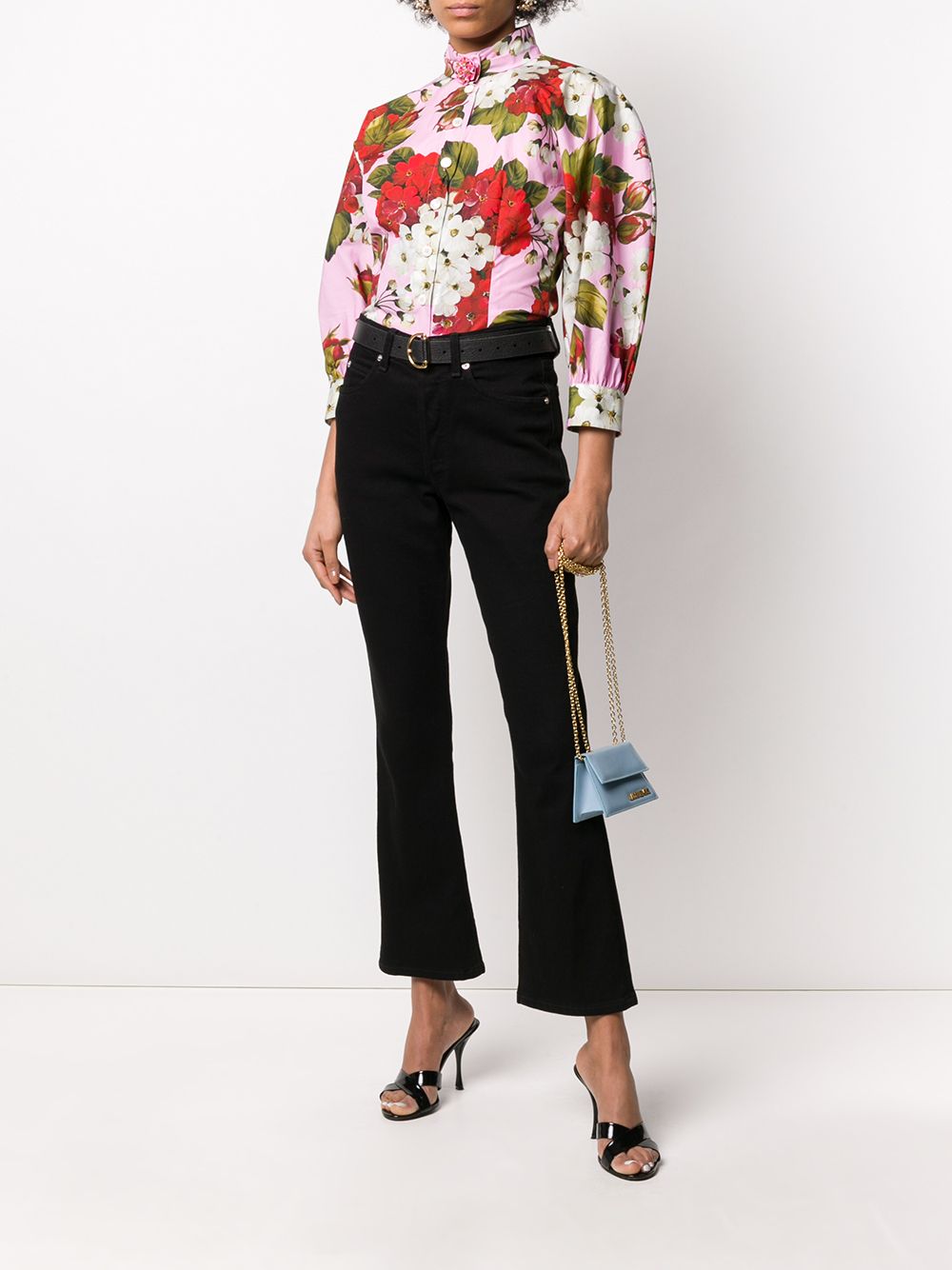 фото Dolce & gabbana блузка с цветочным принтом